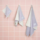 Maison Deux Badetuch “Gradient Lilac Vanilla” 70x140 cm | Maison Deux