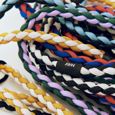 HAY Hundeleine „Geflochten Blue & Red (M/L)“ | Knalliges Statement | HAY Dogs