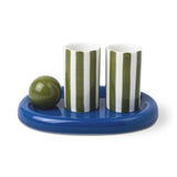 Here's How Tequila Shot Gläser Cobalt & Olive „The Lily Mae" | 2er-Set | Here’s How