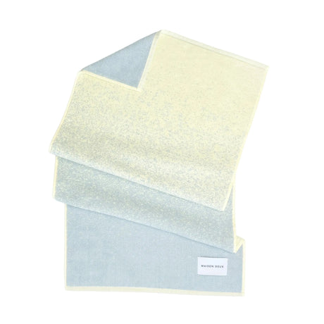 Maison Deux Handtuch “Gradient Blau Buttergelb” 50x100 cm | Maison Deux