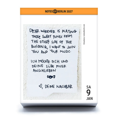 Seltmann Publishers Abreißkalender “Notes of Berlin” 2027 | Berliner Notizen | Seltmann Publishers