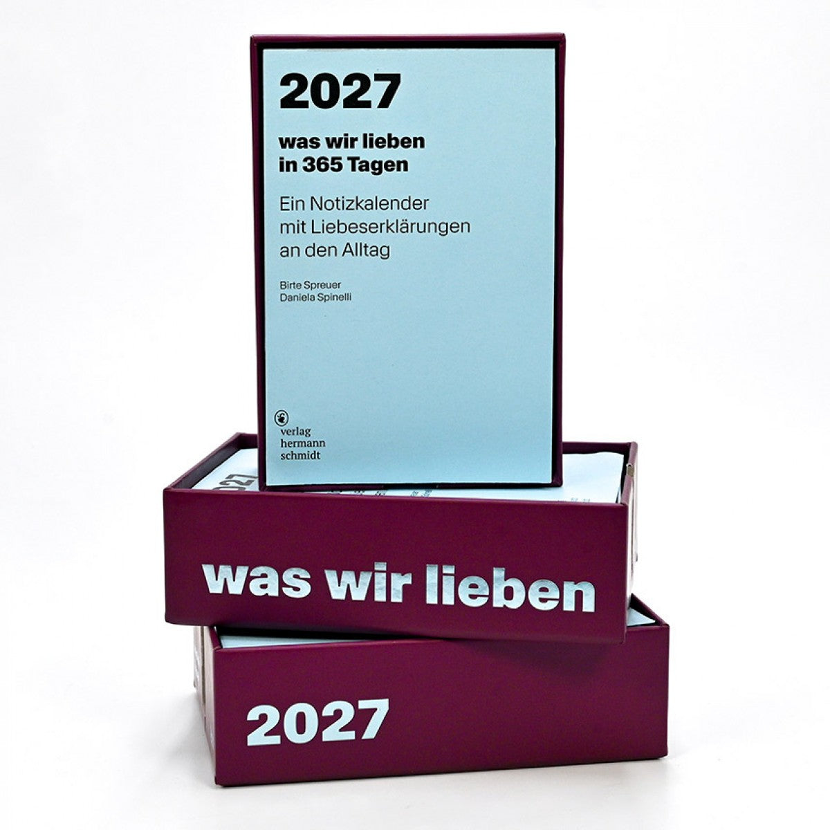 Verlag Hermann Schmidt Notizkalender “Was wir lieben” 2027 | Verlag Hermann Schmidt