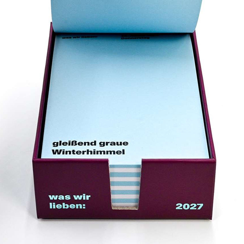 Verlag Hermann Schmidt Notizkalender “Was wir lieben” 2027 | Verlag Hermann Schmidt