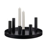 Remember Kerzenhalter “Luna Black” 30 cm | Modernes Design | Remember