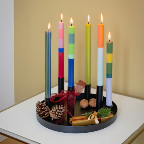 Remember Kerzenhalter “Luna Black” 30 cm | Modernes Design | Remember