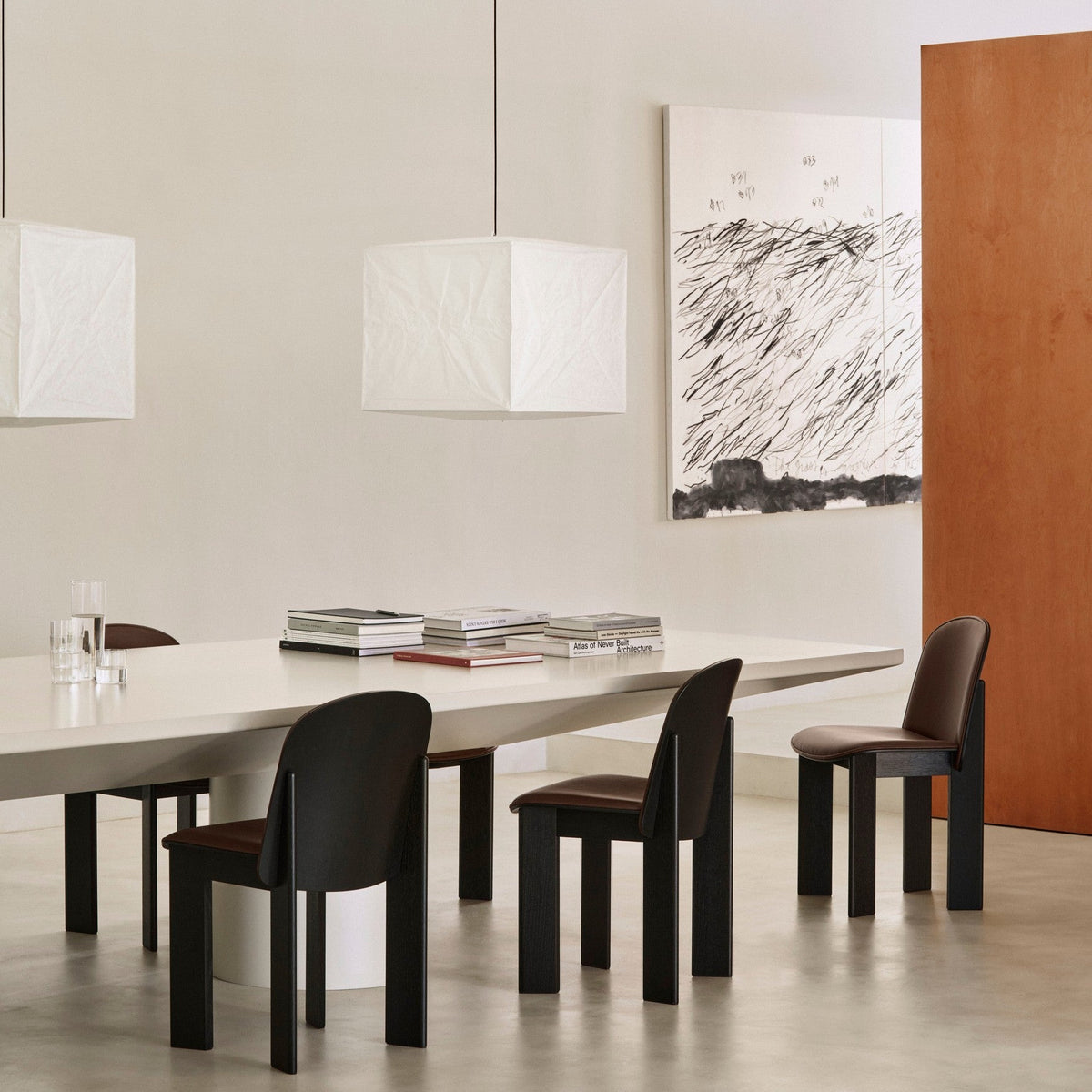 HAY Lampenschirm „Paper Shade Cube Classic White“ | Japanischer Stil | HAY
