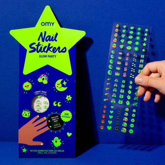 OMY Nagelsticker „Glow Party“ | leuchtender Look | OMY