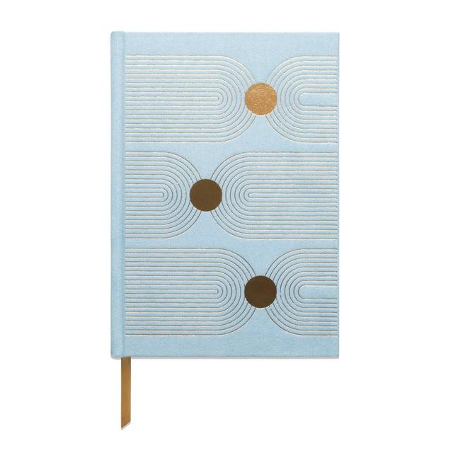 Designworks Ink Notizbuch „Suedette Hardcover Arch Dot“ | Goldene Prägung | DesignWorks