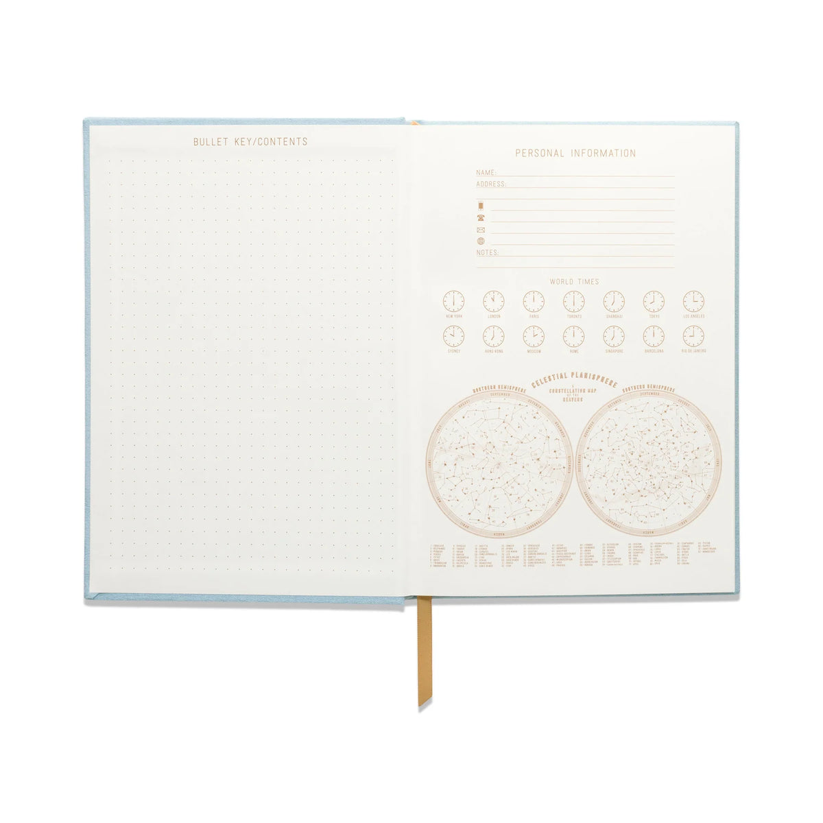 Designworks Ink Notizbuch „Suedette Hardcover Arch Dot“ | Goldene Prägung | DesignWorks