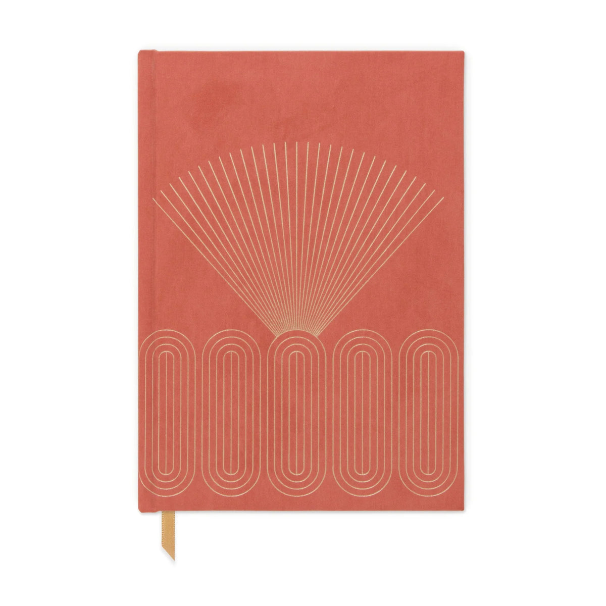 Designworks Ink Notizbuch „Suedette Hardcover Radiant Rays“ | Feine Prägung | DesignWorks