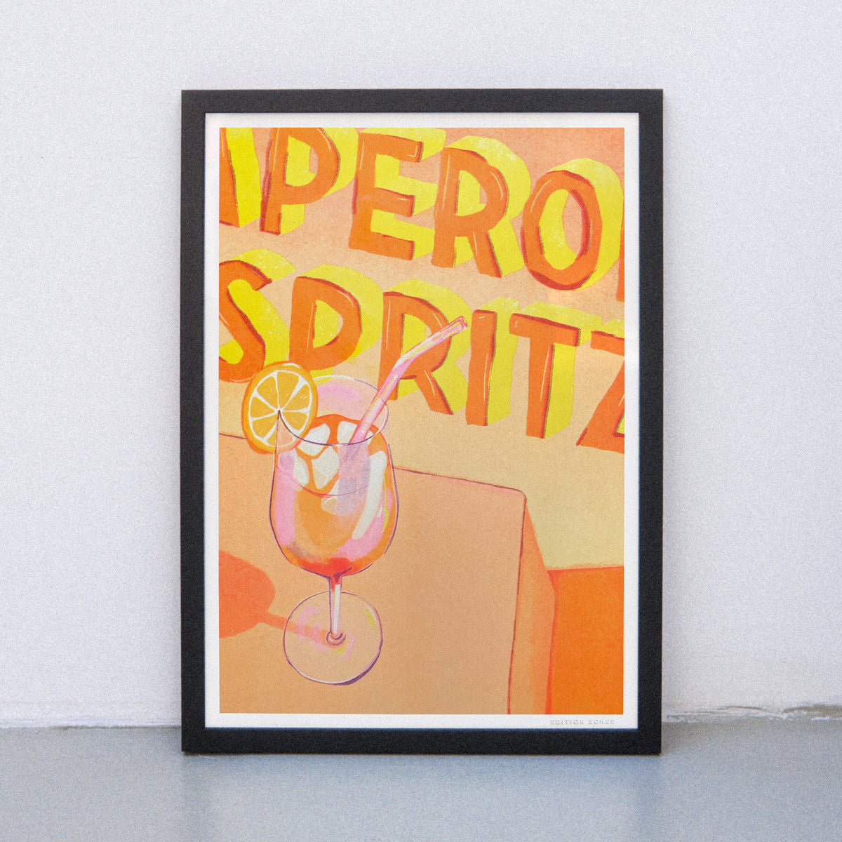 Edition SCHEE Aperol Spritz (DIN A3) | Edition SCHEE | Risographie