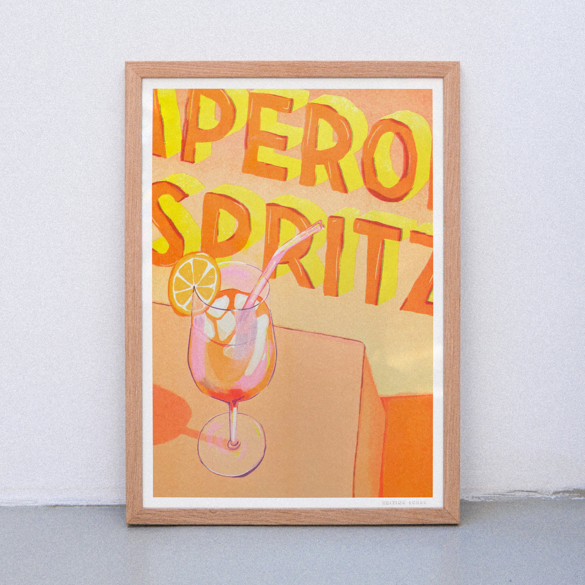 Edition SCHEE Aperol Spritz (DIN A3) | Edition SCHEE | Risographie