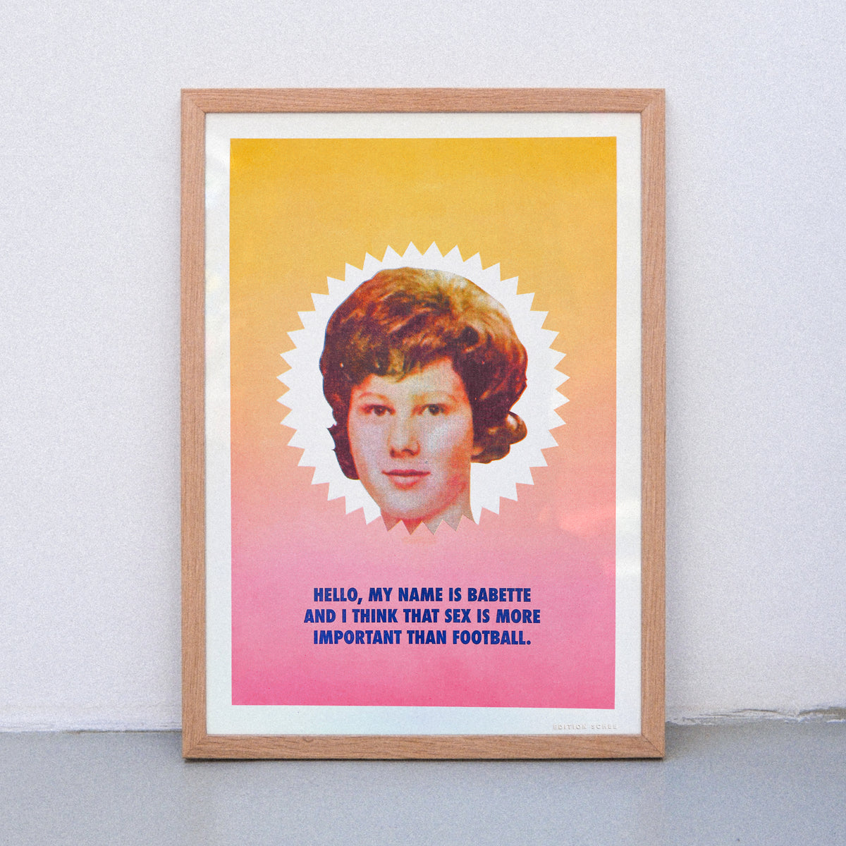 Edition SCHEE Sex and Football (Din A3) | Edition SCHEE | Risographie