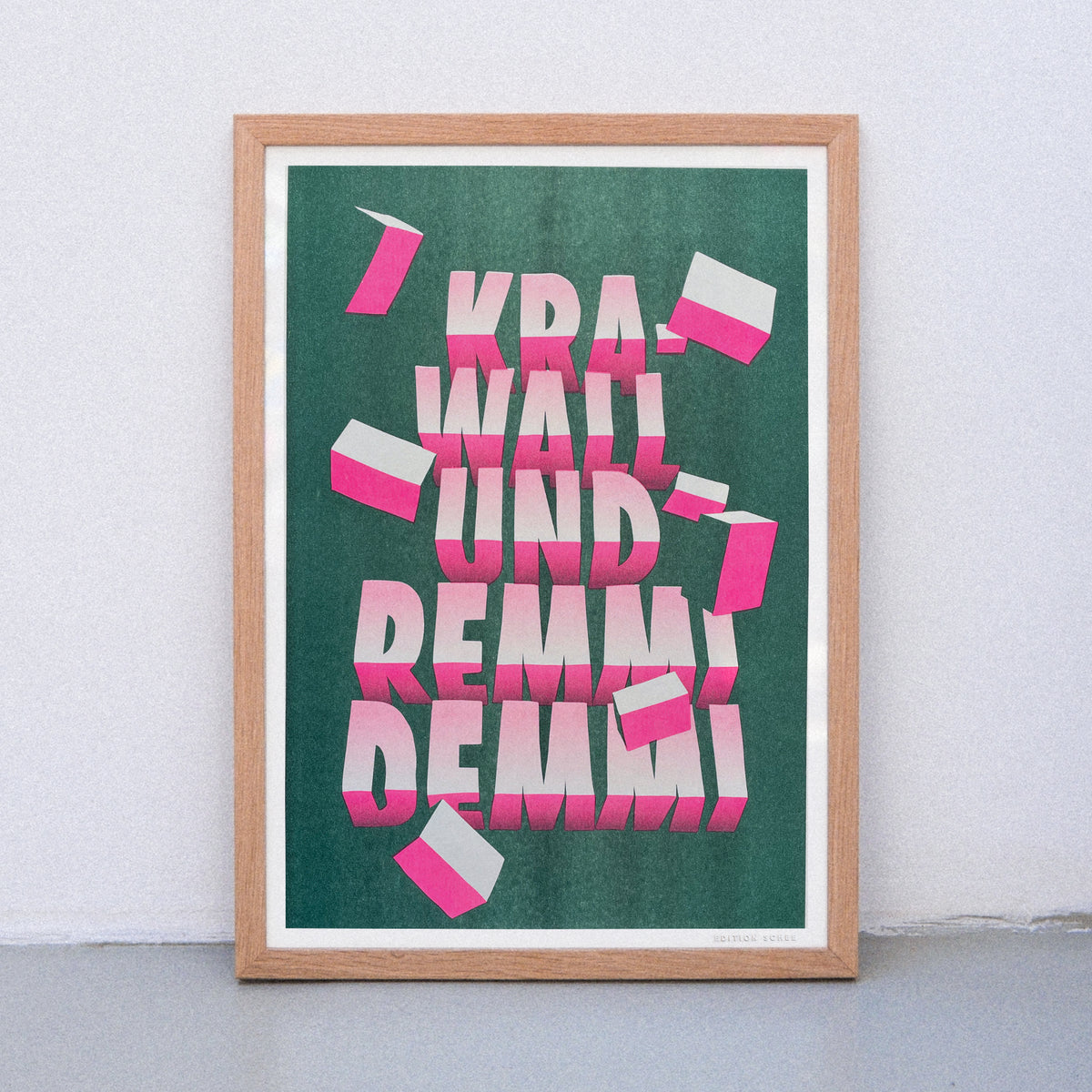Edition SCHEE Krawall und Remmidemmi (DIN A3) | Edition SCHEE | Risographie