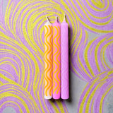 pinkstories Stabkerzen “Graphic Lights Curves 306” 3er-Set | pinkstories
