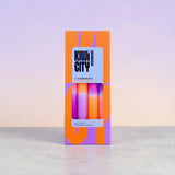 pinkstories Stabkerzen “Kiwi City Sunset Motel” 4er-Set | pinkstories