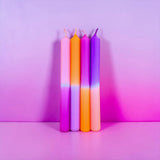 pinkstories Stabkerzen “Kiwi City Sunset Motel” 4er-Set | pinkstories