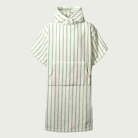 BONGUSTA Poncho „Naram Pure White & Grass“ (S/M) | BONGUSTA | Frischer Poncho in Weiß