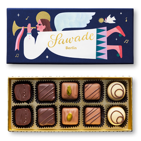 Sawade Pralinenschachtel „Engel“ | Alkoholfreie Pralinen | Sawade