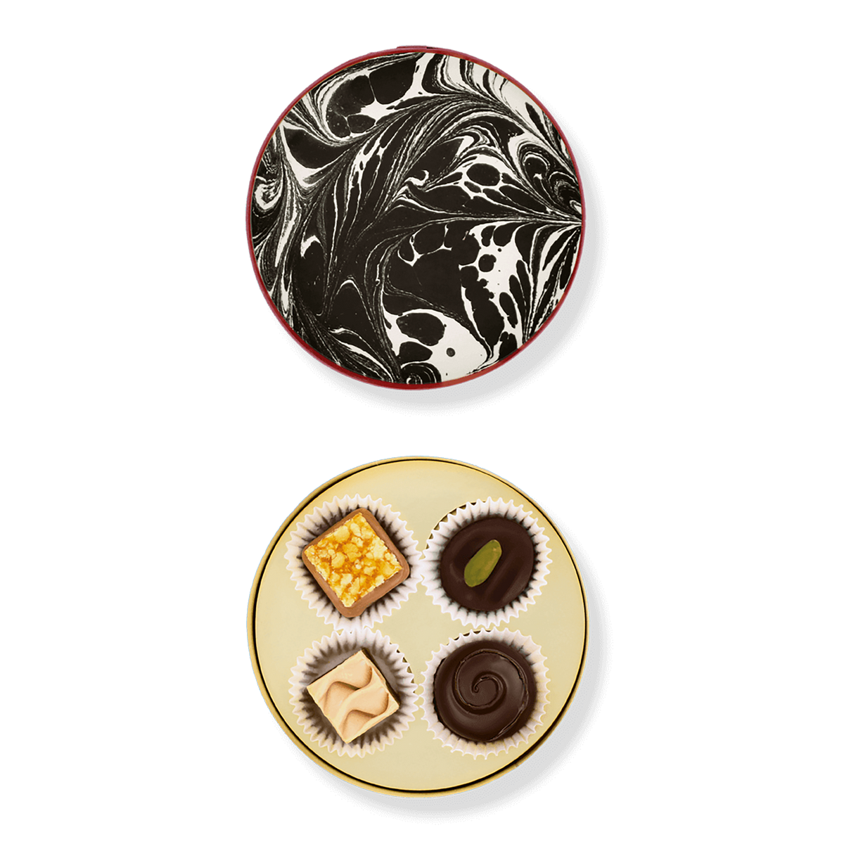 Sawade Pralinenschachtel Sawade "Mistelzweig" Alkoholfrei | Edle Geschenkidee, 40g