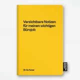 Schlechte Karten Notizbuch „Verzichtbare Notizen“ | Muss man nicht lesen | Schlechte Karten