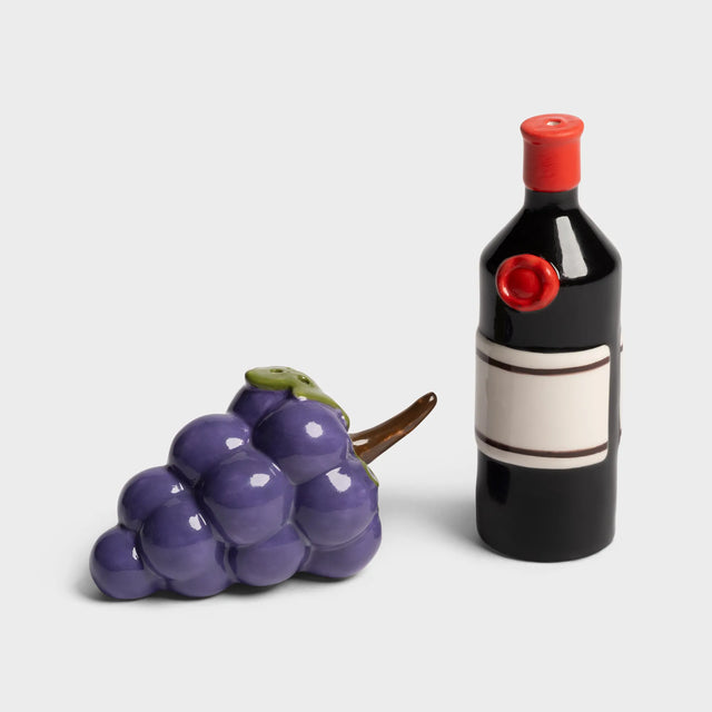 &Klevering Salz- & Pfefferstreuer „Wine“ | Wein Design | &Klevering