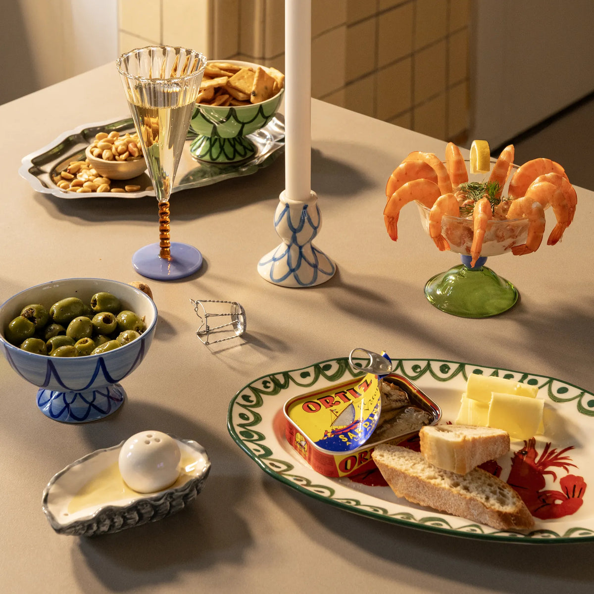 &Klevering Salz- & Pfefferstreuer „Oyster“ | Salziges mit Meeres-Flair | &Klevering