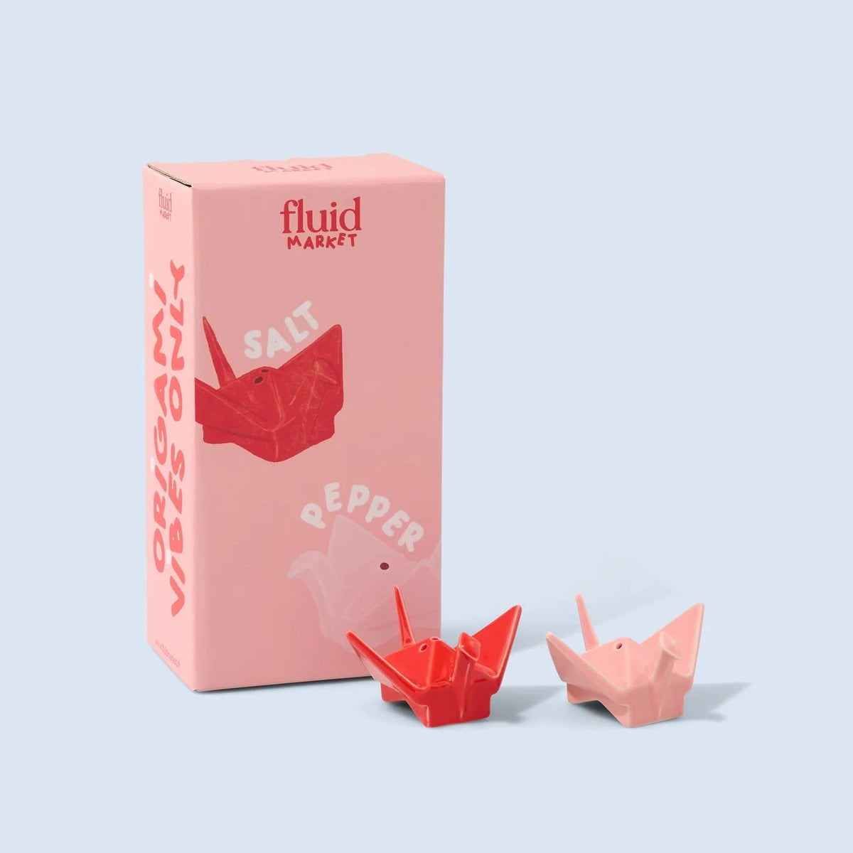 Fluid Market Salz- & Pfefferstreuer “Origami” | Verspieltes Design | Fluid Market