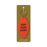 Ohh Deer Schlüsselanhänger “Make today count” | Retro Motel Key Tag | Ohh Deer