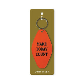 Ohh Deer Schlüsselanhänger “Make today count” | Retro Motel Key Tag | Ohh Deer
