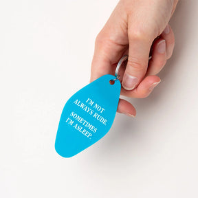 Ohh Deer Schlüsselanhänger “Sometimes I'm asleep” | Retro Motel Key Tag | Ohh Deer