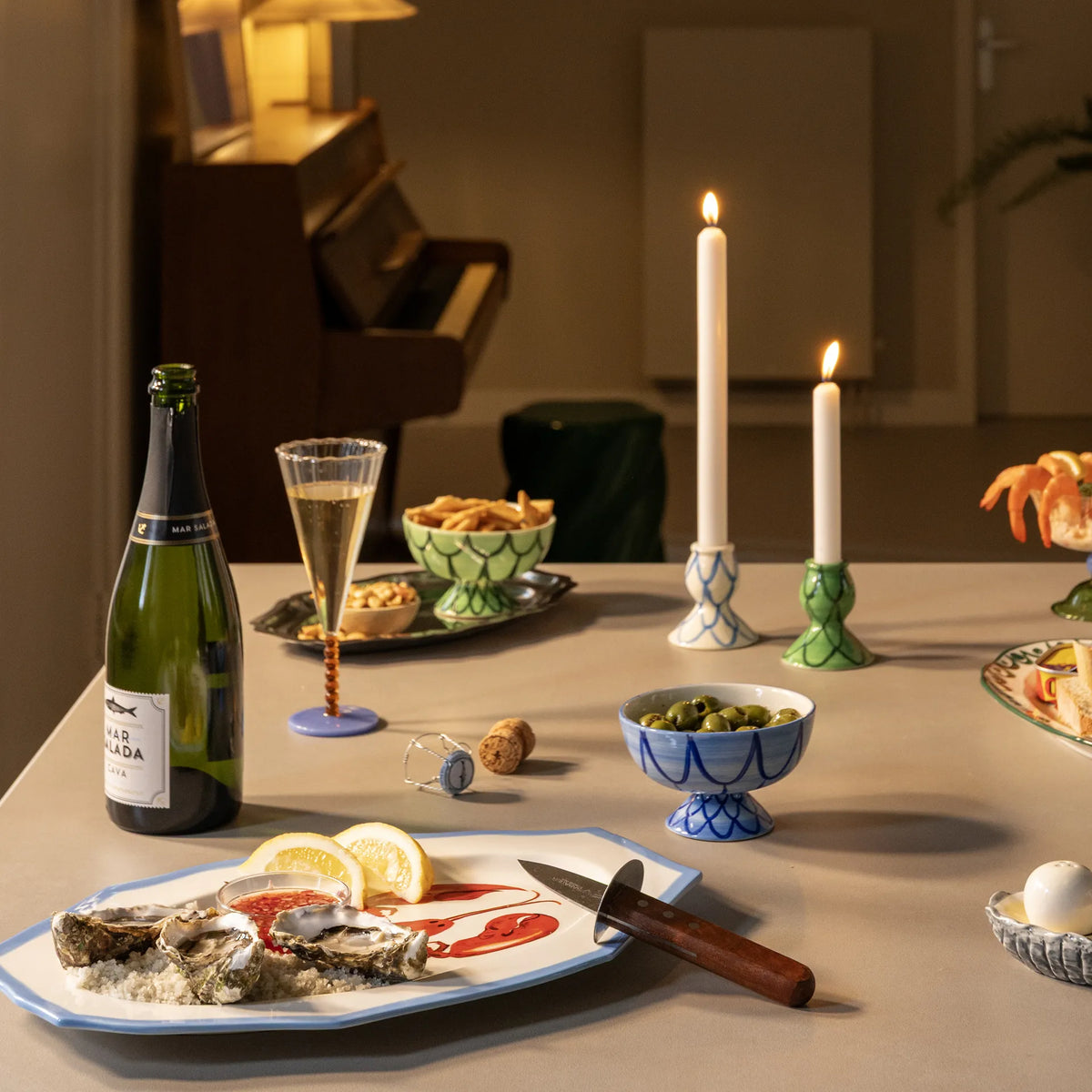 &Klevering Servierteller „Sirène Lobster“ | Maritim & markant | &Klevering