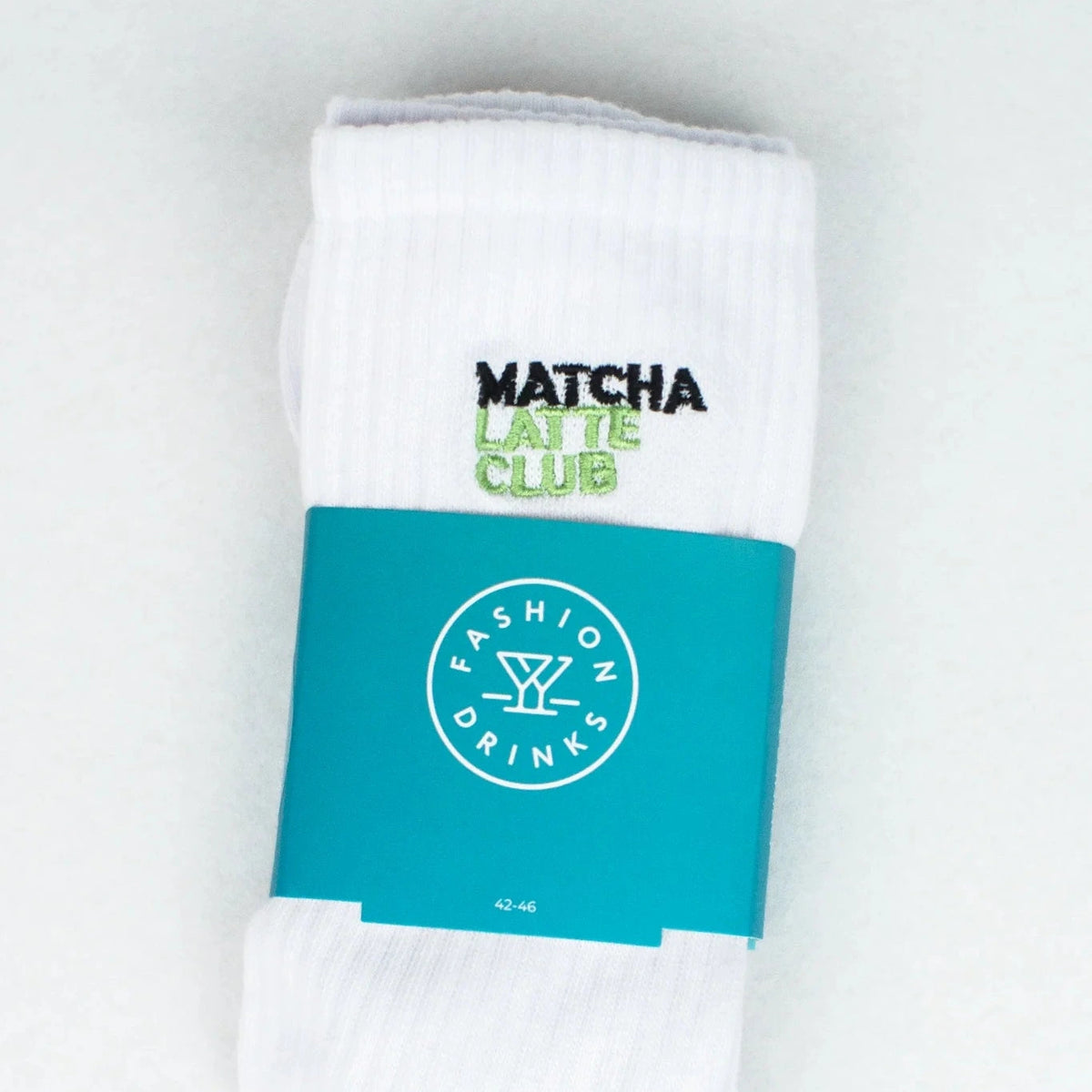 Fashion Drinks Bio-Baumwollsocken “Matcha Latte Club” | Matcha Statement | Fashion Drinks