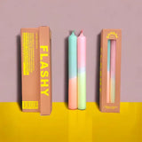 pinkstories Stabkerzen Pinkstories "Rainbow Studio Flashy" | 2 Stk., Handgemacht