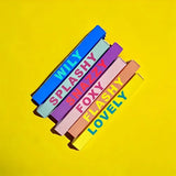 pinkstories Stabkerzen Pinkstories "Rainbow Studio Lovely" | 2 Stk., Handgefertigt