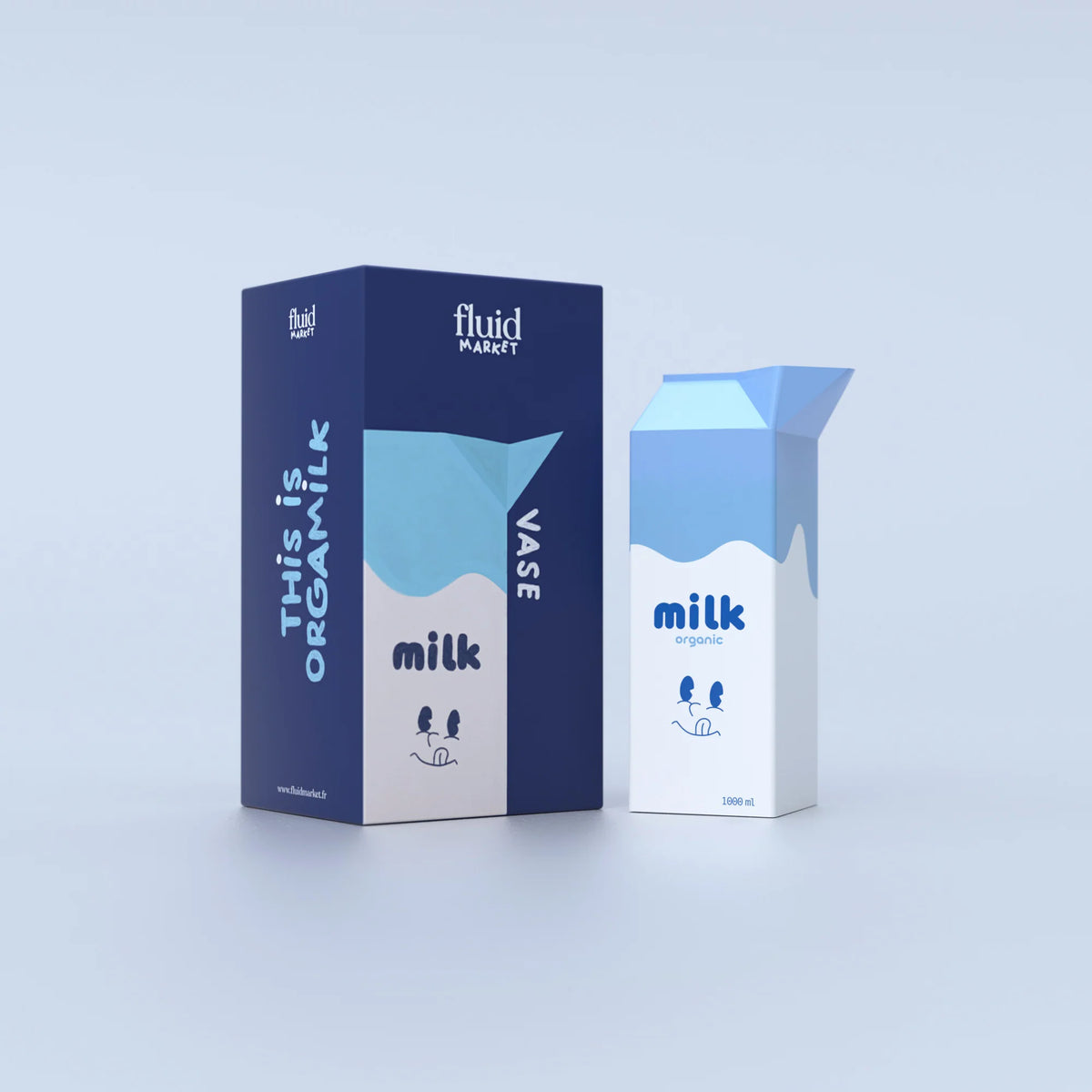 Fluid Market Vase Fluid "Milk" | Weiß, Keramik, Schlicht,verspieltes Design