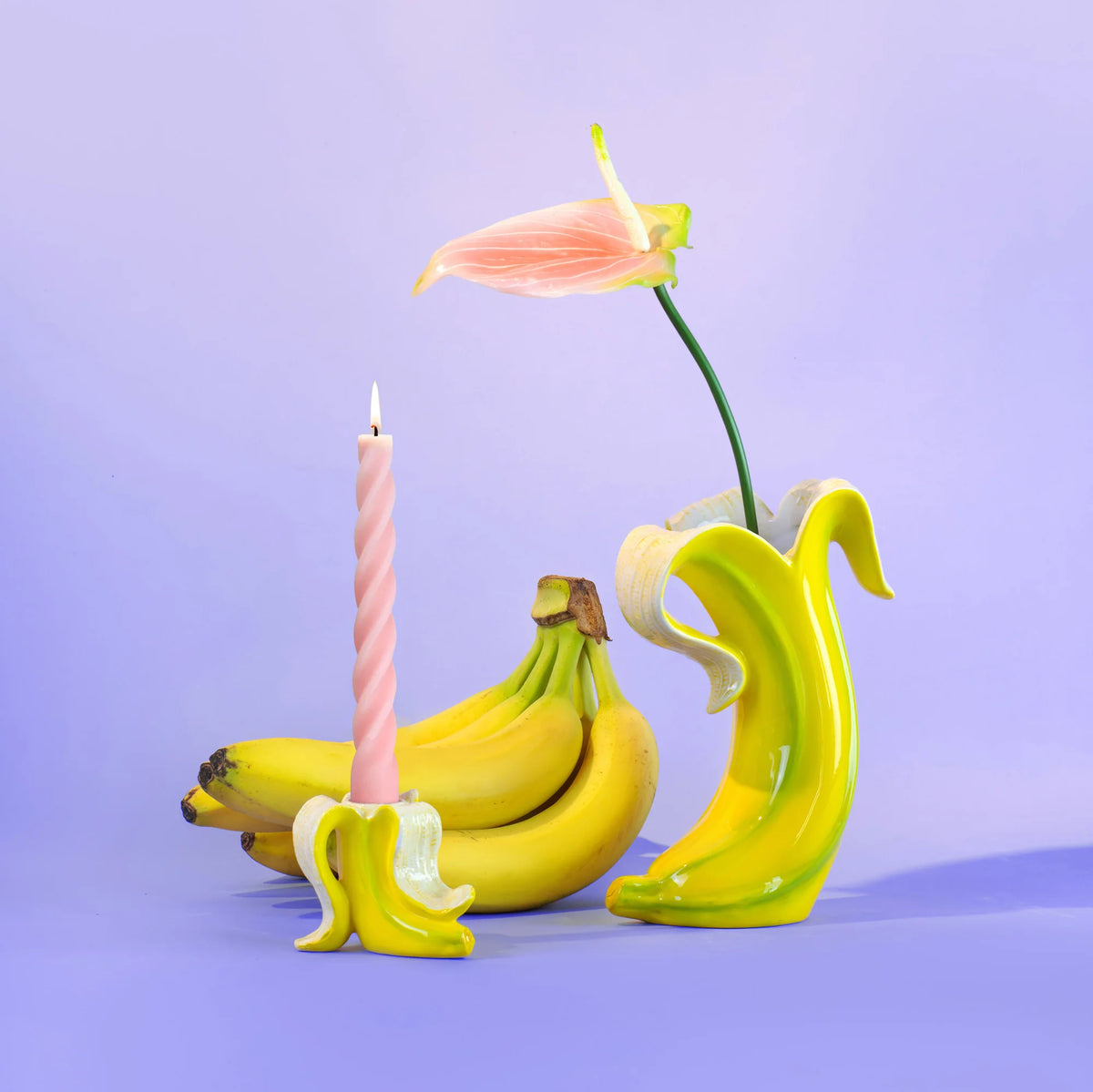 Donkey Products Vase „Banana Romance Medium“ | Fruchtige Vase | Donkey Products