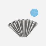 House Doctor Vase “Flood Wide” Silber | Skulpturales Design | House Doctor