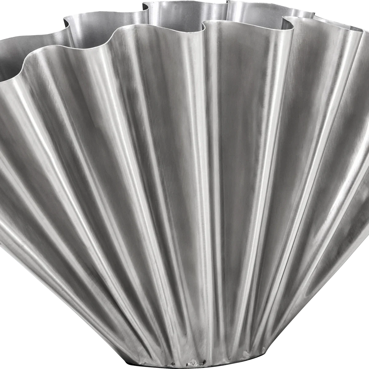 House Doctor Vase “Flood Wide” Silber | Skulpturales Design | House Doctor