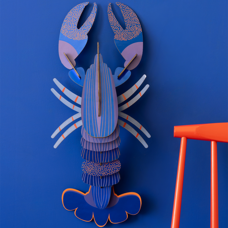 studio ROOF Wanddeko “Lapis Blue Lobster” | Tierisches Design | Studio Roof