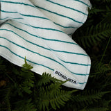 BONGUSTA Waschlappen BONGUSTA “Naram Pure White & Grass” | 30x30cm | Sanfte Farben