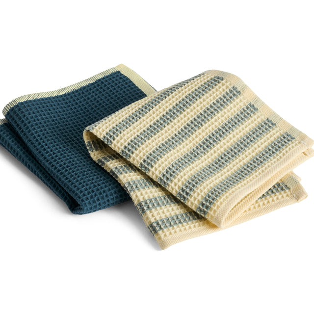 HAY Spültuch „Canteen Yellow & Green Mix“ Set 2 | Color Mix | HAY
