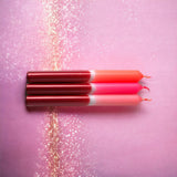 pinkstories Stabkerzen “Dip Dye X-Mas Palladium” 3er-Set | pinkstories