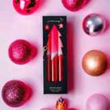 pinkstories Stabkerzen “Dip Dye X-Mas Palladium” 3er-Set | pinkstories