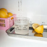 YAHYA Studio Trinkglas „When Life Gives You Lemons“ | Motivierender Spruch | YAHYA Studio