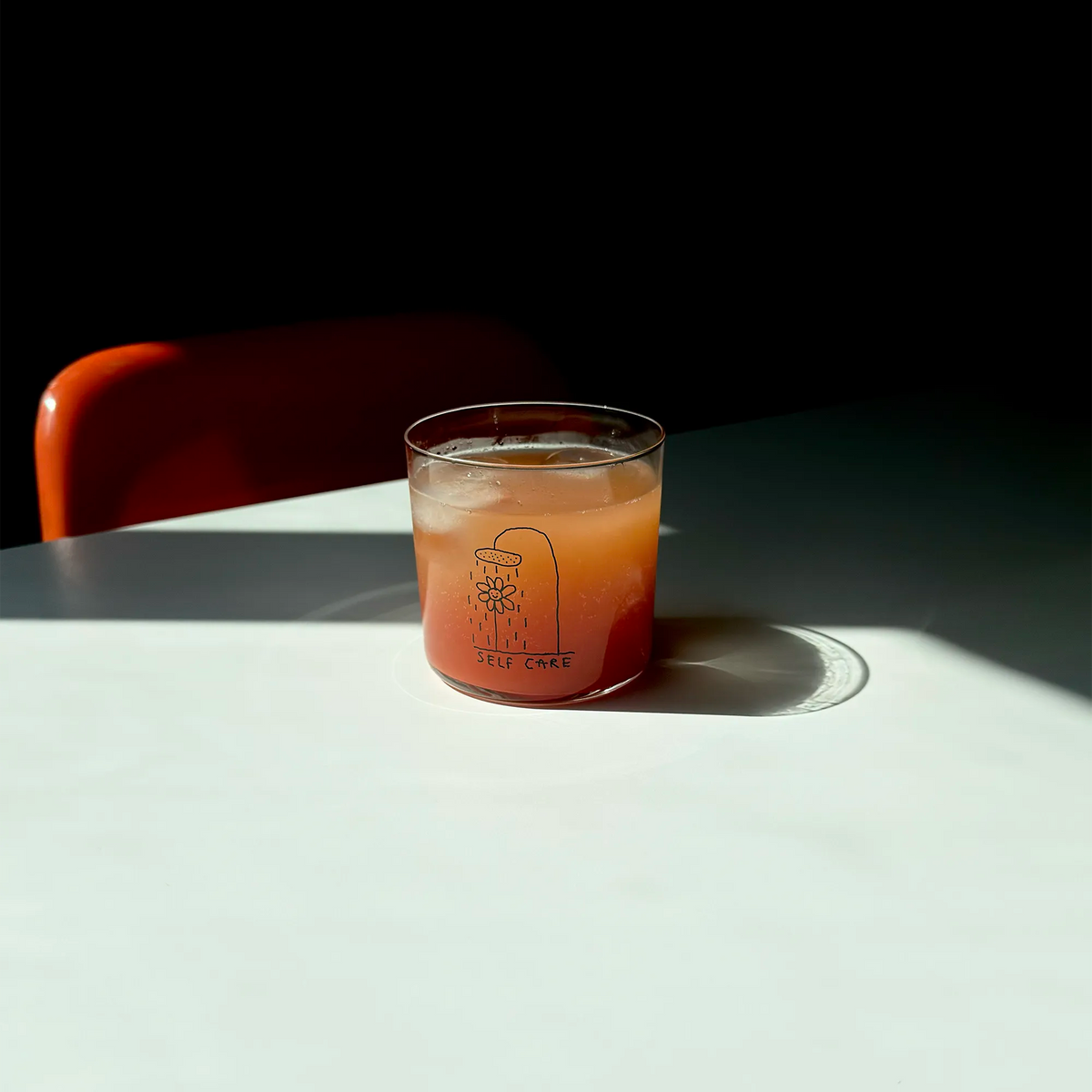 YAHYA Studio Trinkglas „Self Care“ | Statement Glas | YAHYA Studio