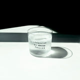 YAHYA Studio Trinkglas „Learning by Failing“ | Weise Typo auf Glas | YAHYA Studio