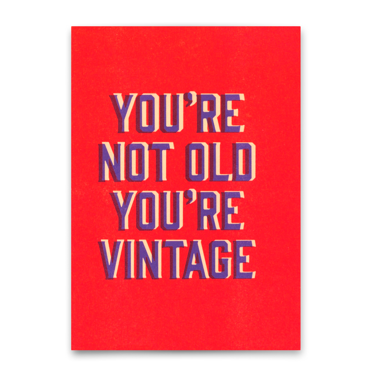 Deli Cards Postkarte "You`re vintage" | Lustige Karte zum Geburtstag