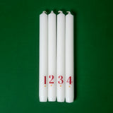 Engels Kerzen Stabkerzen “Adventslichter 1 bis 4” Rot 4er-Set | Engels Kerzen