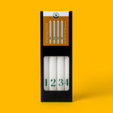 Engels Kerzen Stabkerzen “Adventslichter 1 bis 4” Grün 4er-Set | Engels Kerzen